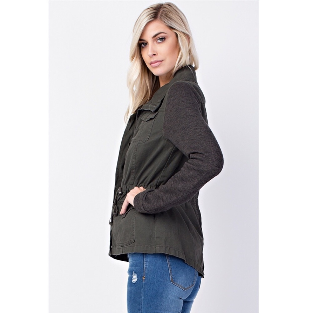 Olive Anorak Jacket - Picture 3 of 3